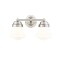 Z-Lite Vaughn Vanity, 2-Light, 7.75 In.W x 15.5 In.L x 9.5 In.H, Brushed Nickel/Matte Opal 735-2V-BN - alternate 2